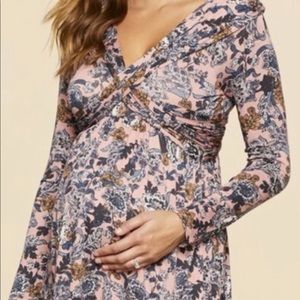 Beautiful Maternity Floral Blouse